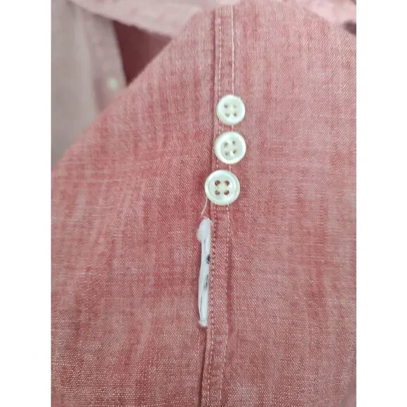 Ralph Lauren Men's Size Large Classic Untucked Fit Pink Long Sleeve Button Down - Picture 4 of 5